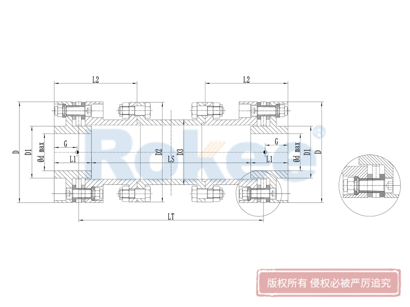 RLHD高速膜片聯(lián)軸器