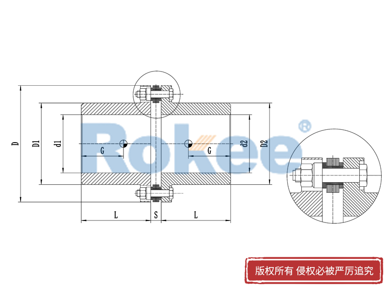 RLM標準單節(jié)小型膜片聯(lián)軸器,金屬膜片聯(lián)軸器廠家,金屬膜片聯(lián)軸器生產(chǎn)廠家
